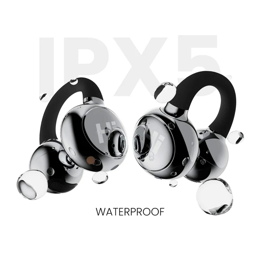 Picture of HiFuture Flexclip Bluetooth 5.4 Comfort Open Ear Headphones Waterproof with ENC Noise Cancellation (Black)