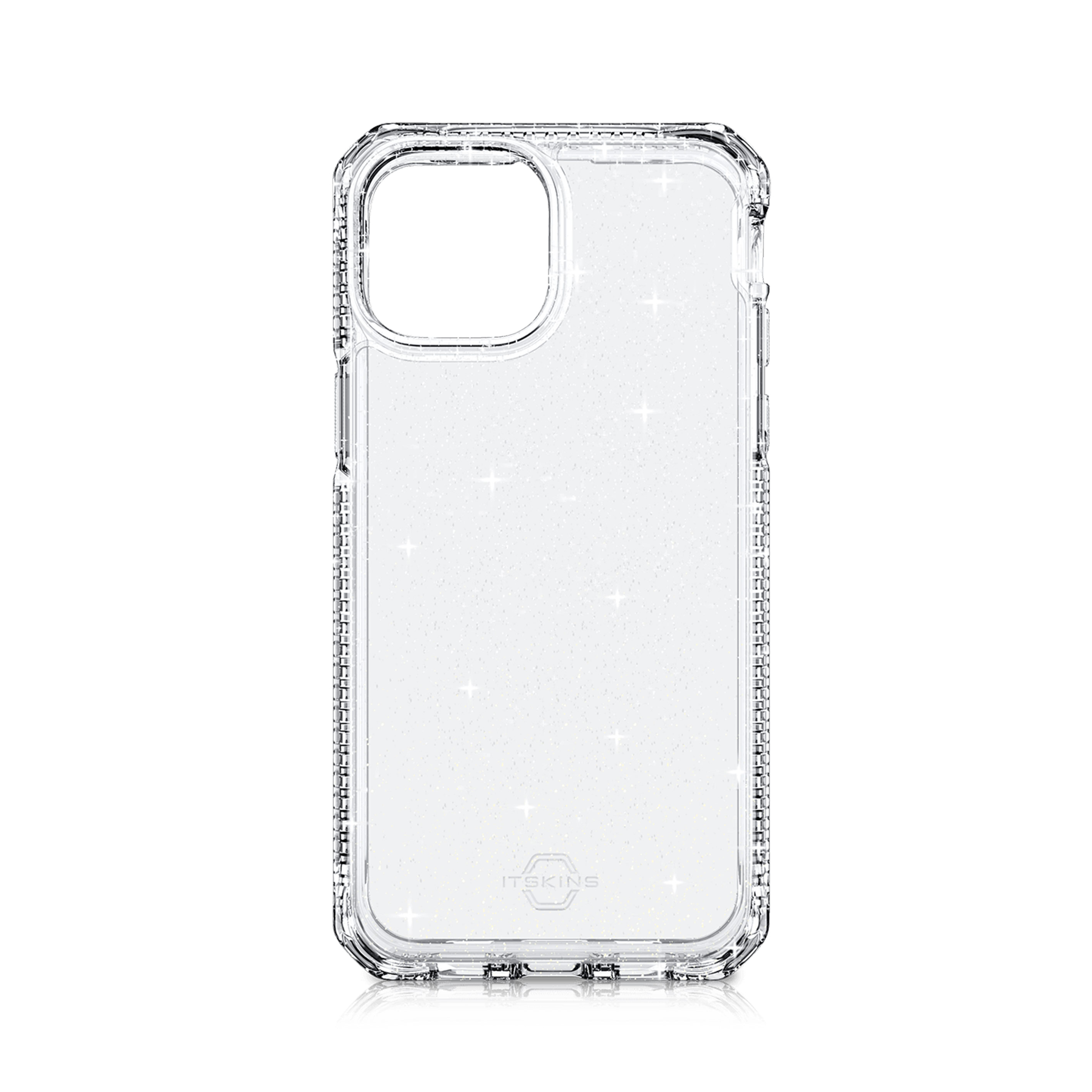 Picture of Apple iPhone 13 Pro 6.1 Case | ITSKINS Hybrid Spark Glitter ANTIMICROBIAL Certified Antishock Protection Case for iPhone 13 Pro 6.1 (Transparent)