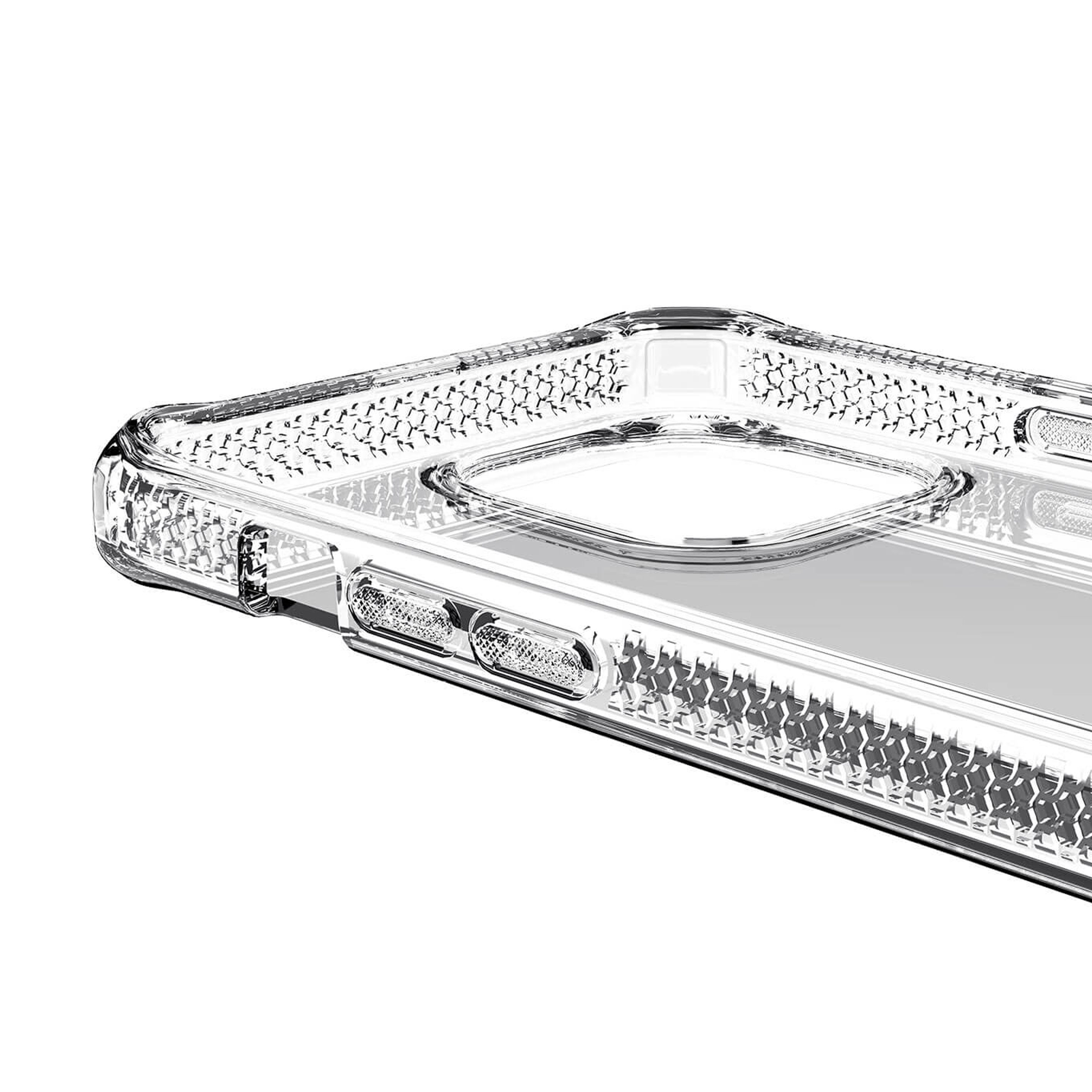 Picture of Apple iPhone 13 Pro 6.1 Case | ITSKINS SPECTRUM CLEAR ANTIMICROBIAL Certified Antishock Protection Case for iPhone 13 Pro 6.1 (Transparent)