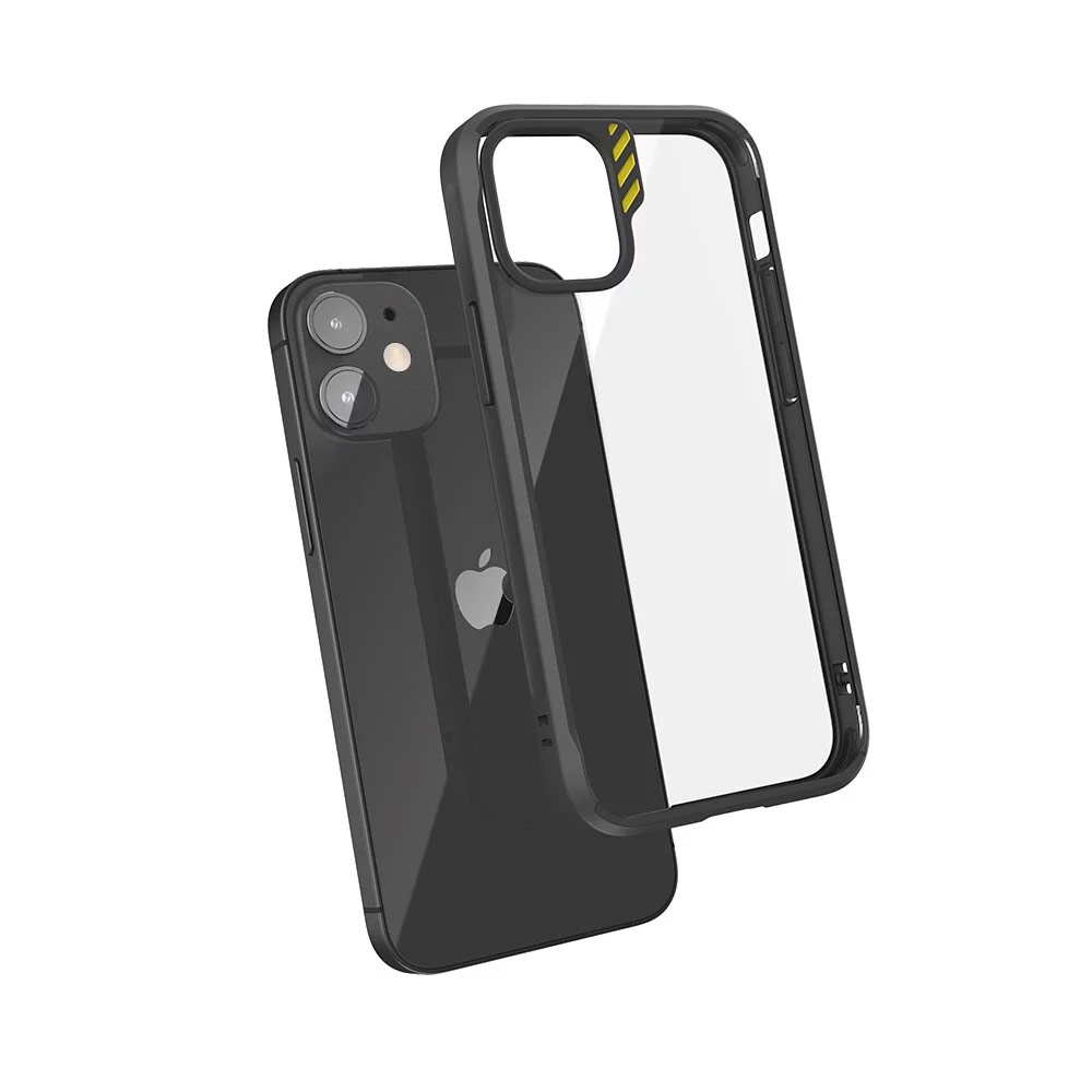 Picture of Apple iPhone 12 6.1 Case | JTLEGEND Hybrid Cushion DX Drop Protection Case with Camera Lens Protection Raised Bezel Sound Enhancement Design Case for iPhone 12 iPhone 12 Pro 6.1 (Black)