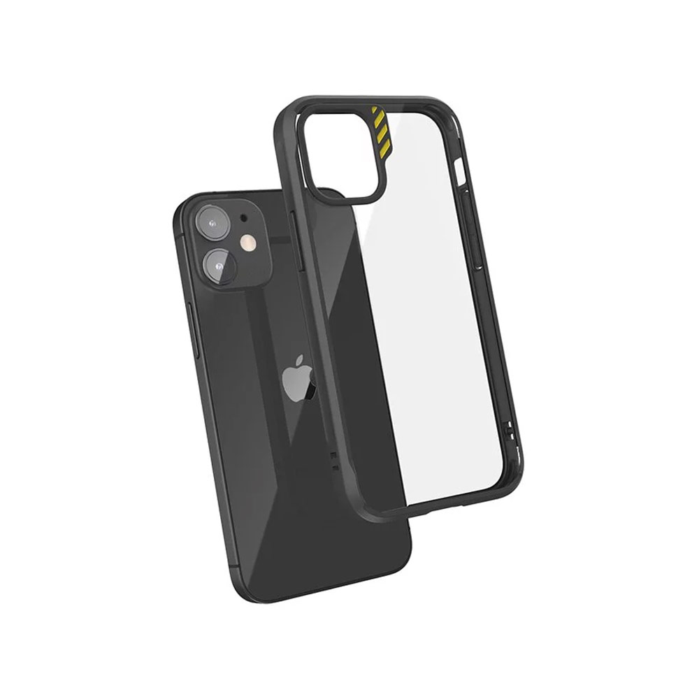 Picture of Apple iPhone 12 mini 5.4 Case | JTLEGEND Hybrid Cushion DX Drop Protection Case with Camera Lens Protection Raised Bezel Sound Enhancement Design Case for iPhone 12 Mini 5.4 (Black)