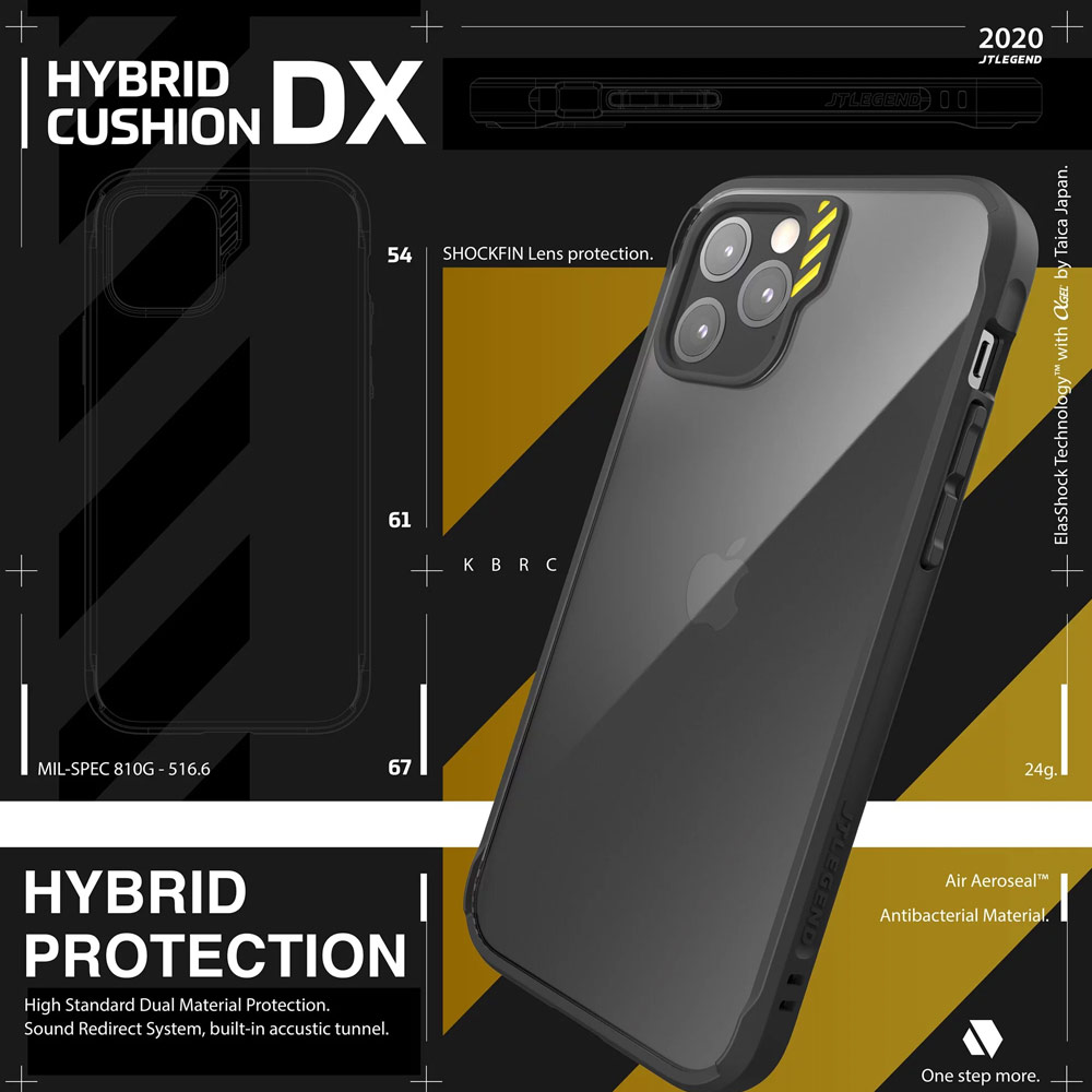 Picture of Apple iPhone 12 mini 5.4 Case | JTLEGEND Hybrid Cushion DX Drop Protection Case with Camera Lens Protection Raised Bezel Sound Enhancement Design Case for iPhone 12 Mini 5.4 (Deep Blue)