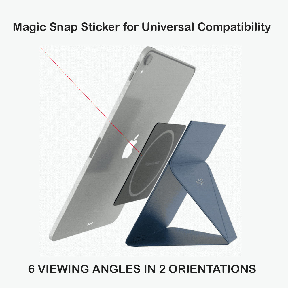 Picture of Apple iPad Air 10.9 2020 | MOFT Snap Tablet Stand Multi Angle Invisible Tablet Stand for iPad iPad Pro iPad Air Tablet (Wanderlust Blue)