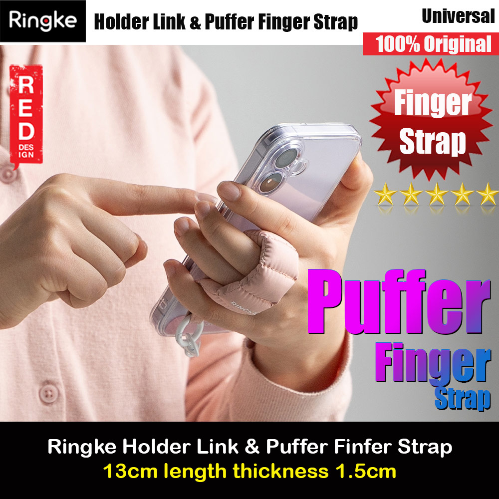 Picture of Ringke Eye Catching Holder Link & Puffer Finger Strap for Phone case (Floral Pink) Red Design- Red Design Cases, Red Design Covers, iPad Cases and a wide selection of Red Design Accessories in Malaysia, Sabah, Sarawak and Singapore 