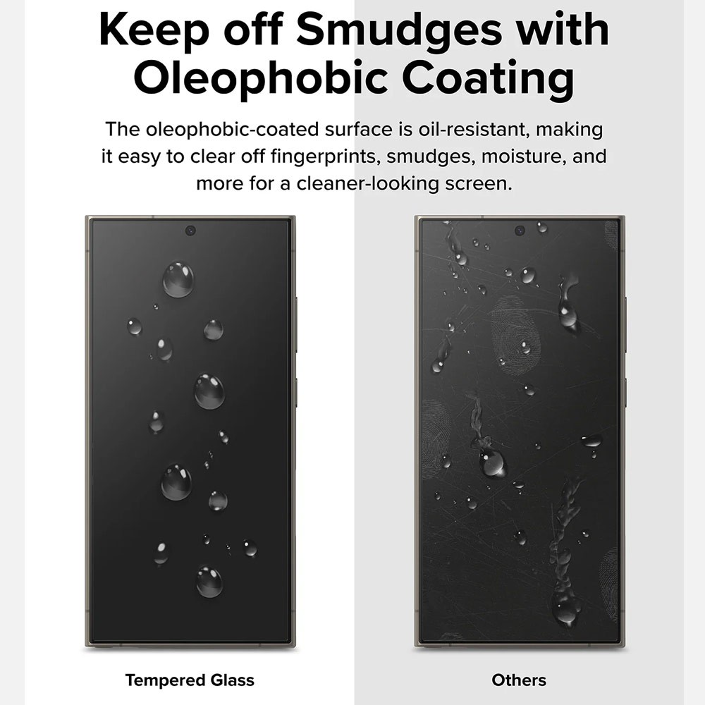 Picture of Samsung Galaxy S24 Ultra Screen Protector | Ringke Easy Slide Tempered Glass Screen Protector with Easy Installation Jig Kit for Samsung Galaxy S24 Ultra (HD Clear) 2 Pack