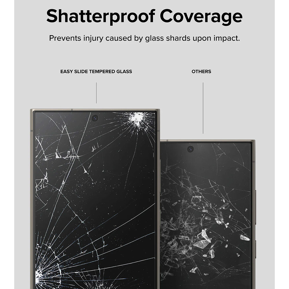 Picture of Samsung Galaxy S24 Ultra Screen Protector | Ringke Easy Slide Tempered Glass Screen Protector with Easy Installation Jig Kit for Samsung Galaxy S24 Ultra (HD Clear) 2 Pack