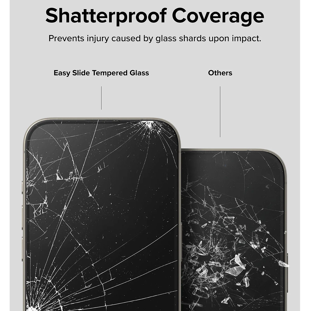 Picture of Apple iPhone 15 Pro Max 6.7 Screen Protector | Ringke Easy Slide Tempered Glass Screen Protector with Easy Installation Jig Kit for iPhone 15 Pro Max 6.7 (HD Clear) 2 Pack