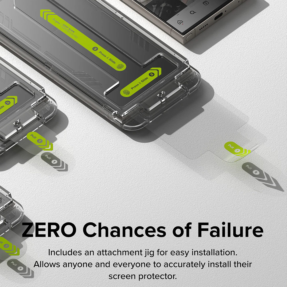 Picture of Samsung Galaxy S24 Ultra Screen Protector | Ringke Easy Slide Tempered Glass Screen Protector with Easy Installation Jig Kit for Samsung Galaxy S24 Ultra (Privacy Anti Peep) 2 Pack