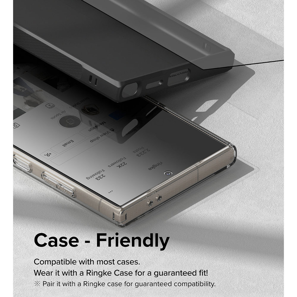 Picture of Samsung Galaxy S24 Ultra Screen Protector | Ringke Easy Slide Tempered Glass Screen Protector with Easy Installation Jig Kit for Samsung Galaxy S24 Ultra (Privacy Anti Peep) 2 Pack