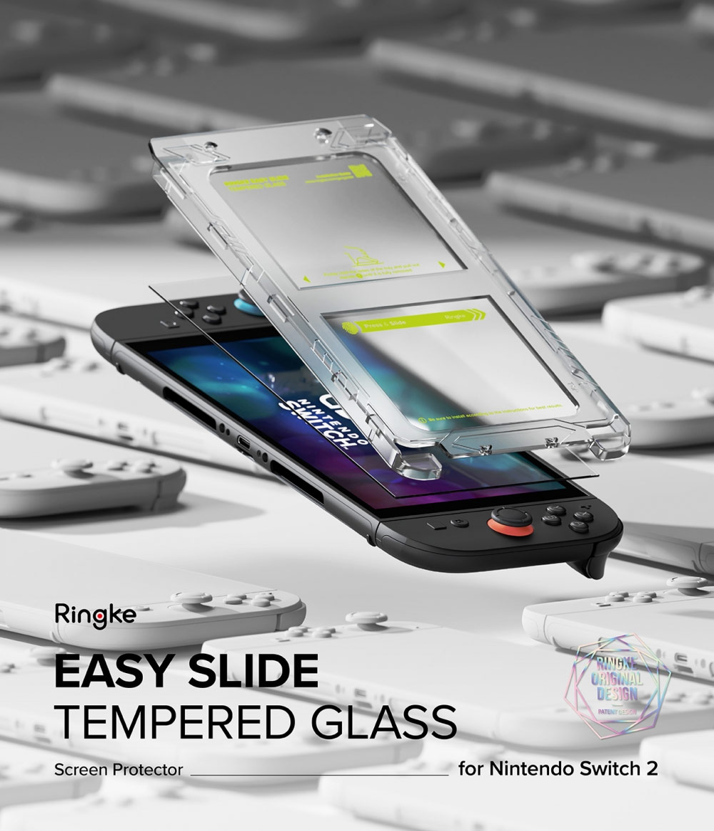 Picture of Samsung Galaxy Z Fold 7  | Ringke Easy Slide Tempered Glass Nintendo Switch 2 (2 Pack)