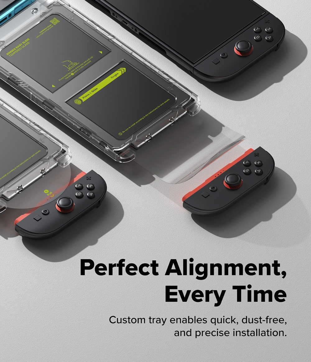 Picture of Samsung Galaxy Z Fold 7  | Ringke Easy Slide Tempered Glass Nintendo Switch 2 (2 Pack)