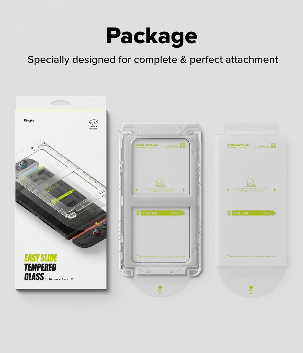 Picture of Samsung Galaxy Z Fold 7  | Ringke Easy Slide Tempered Glass Nintendo Switch 2 (2 Pack)