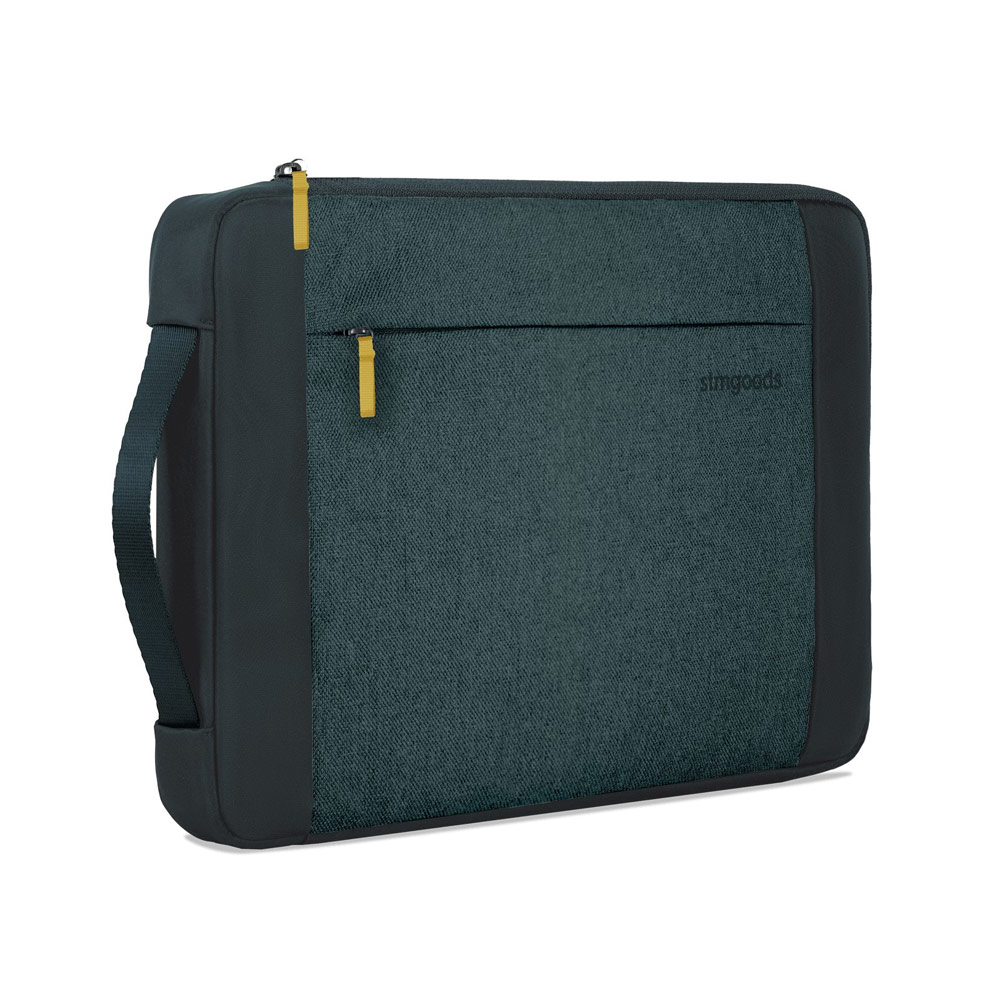 Picture of STM Kin Slim and Lightweight with Shock Absorbing Secure Zip Laptop Sleeve with Accessory Storage Pocket up to 16" (Aqua Blue)