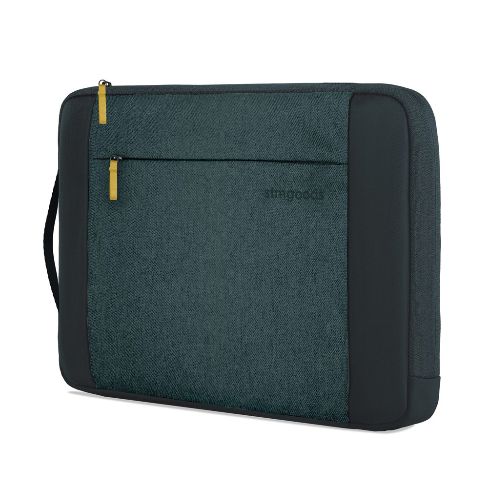 Picture of STM Kin Slim and Lightweight with Shock Absorbing Secure Zip Laptop Sleeve with Accessory Storage Pocket up to 16" (Aqua Blue)