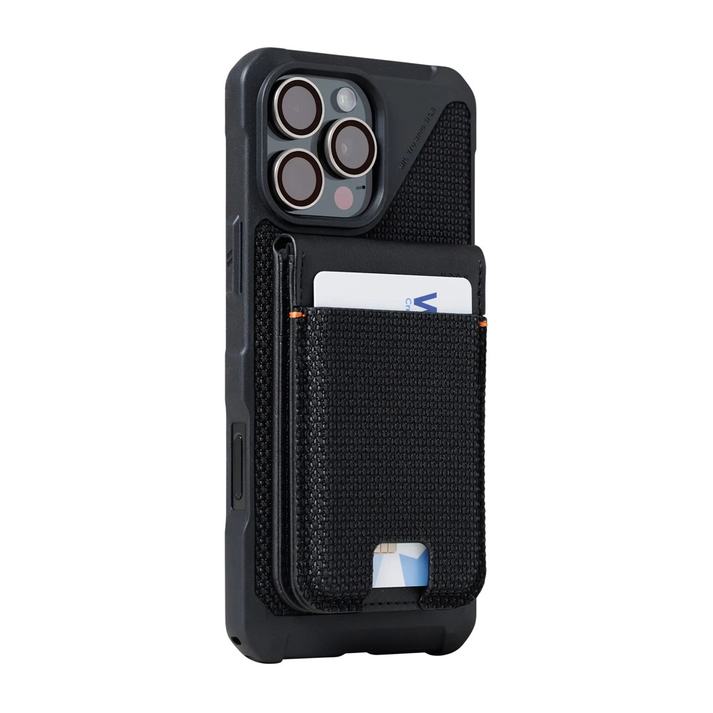 Picture of Apple iPhone 13 6.1 | UAG Metropolis Kevlar Leather MagSafe Wallet and Stand Kickstand Card Holder Phone Stand (Kevlar)