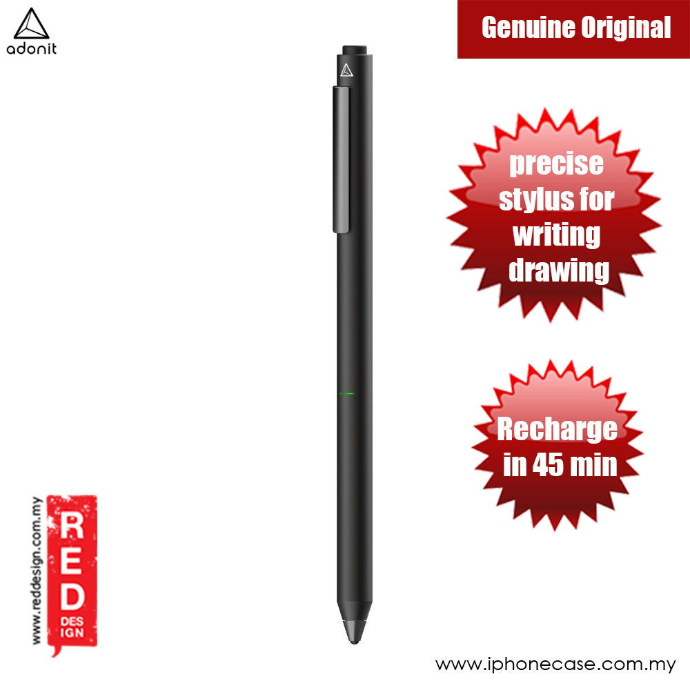 Picture of Apple iPad 2 | Adonit Dash 3 Fine Point Precision Stylus for iPad, iPhone Samsung Android and Most Touchscreens (Black)