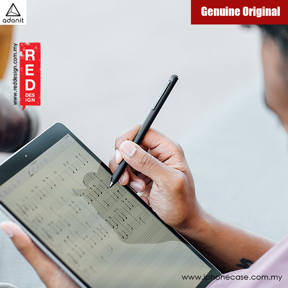 Picture of Apple iPad 2 | Adonit Dash 3 Fine Point Precision Stylus for iPad, iPhone Samsung Android and Most Touchscreens (Black)