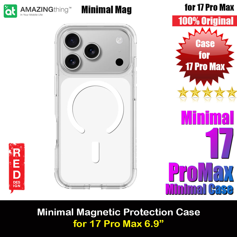 Picture of Amazingthing Minimal Magnetic Slim Protection Case for iPhone 17 Pro Max 6.9 (Clear) Apple iPhone 17 Pro Max 6.9- Apple iPhone 17 Pro Max 6.9 Cases, Apple iPhone 17 Pro Max 6.9 Covers, iPad Cases and a wide selection of Apple iPhone 17 Pro Max 6.9 Accessories in Malaysia, Sabah, Sarawak and Singapore 