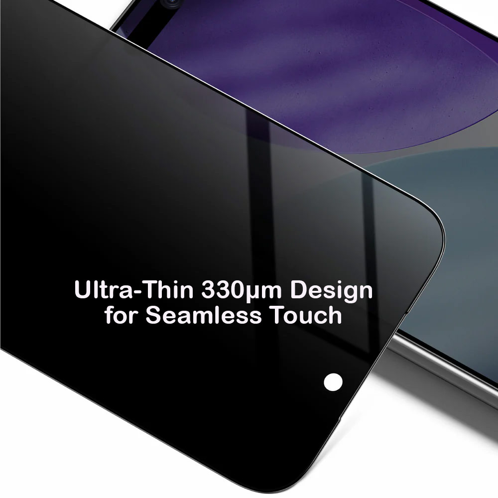 Picture of Apple iPhone Air 6.5  | Amazingthing Radix Privacy Anti View Full Glass 3D Frame Tempered Glass for iPhone 17 Air 6.5 (Privacy)