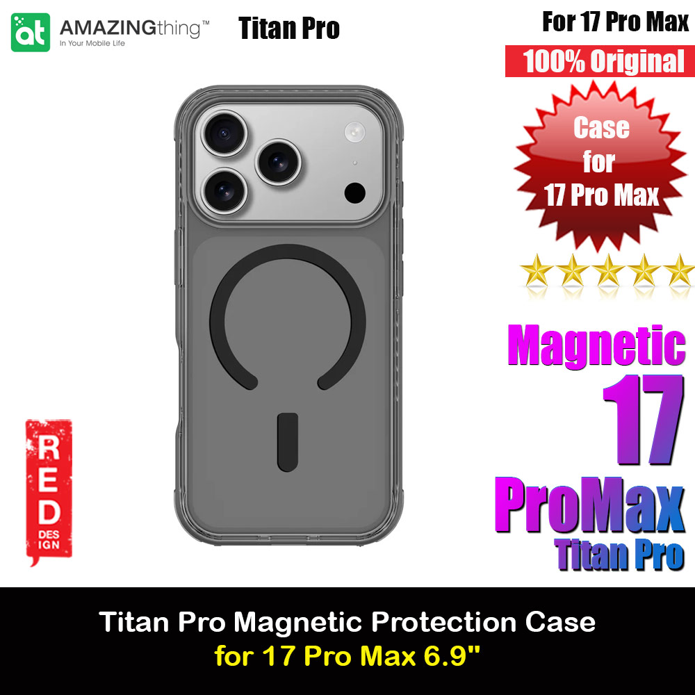 Picture of Amazingthing Titan Pro Magnetic Drop Protection Case for iPhone 17 Pro Max 6.9 (Black) Apple iPhone 17 Pro Max 6.9- Apple iPhone 17 Pro Max 6.9 Cases, Apple iPhone 17 Pro Max 6.9 Covers, iPad Cases and a wide selection of Apple iPhone 17 Pro Max 6.9 Accessories in Malaysia, Sabah, Sarawak and Singapore 