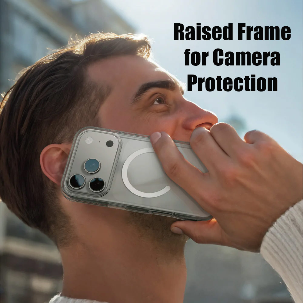 Picture of Apple iPhone 17 Pro Max 6.9 Case | Amazingthing Titan Pro Magnetic Drop Protection Case for iPhone 17 Pro Max 6.9 (Clear)