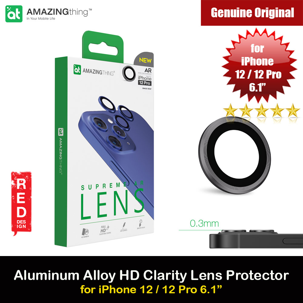 Picture of AmazingThing SupremeGlass Lens Glass Camera Lens Protector Protection Tempered Glass for Apple iPhone 12 Pro 6.1 (Gray) Apple iPhone 12 Pro 6.1- Apple iPhone 12 Pro 6.1 Cases, Apple iPhone 12 Pro 6.1 Covers, iPad Cases and a wide selection of Apple iPhone 12 Pro 6.1 Accessories in Malaysia, Sabah, Sarawak and Singapore 