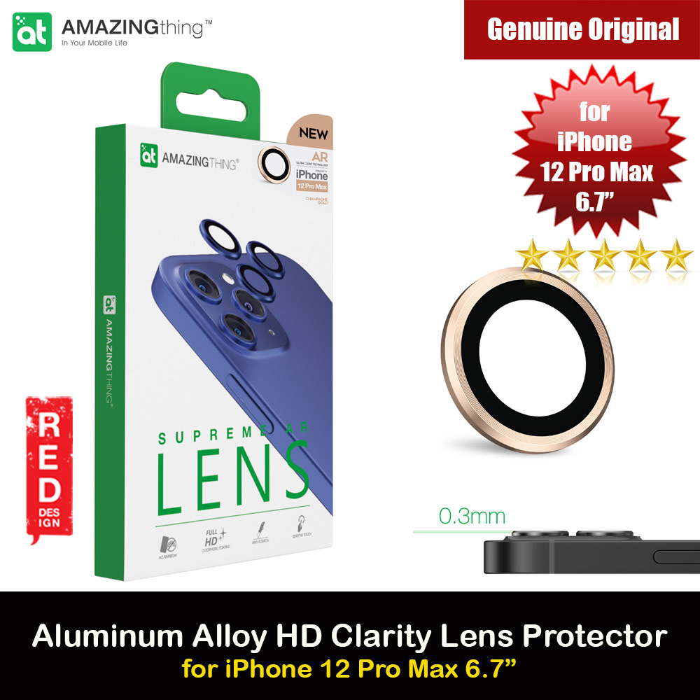 Picture of AmazingThing SupremeGlass Lens Glass Camera Lens Protector Protection Tempered Glass for Apple iPhone 12 Pro Max 6.7 (Gold) Apple iPhone 12 Pro Max 6.7- Apple iPhone 12 Pro Max 6.7 Cases, Apple iPhone 12 Pro Max 6.7 Covers, iPad Cases and a wide selection of Apple iPhone 12 Pro Max 6.7 Accessories in Malaysia, Sabah, Sarawak and Singapore 