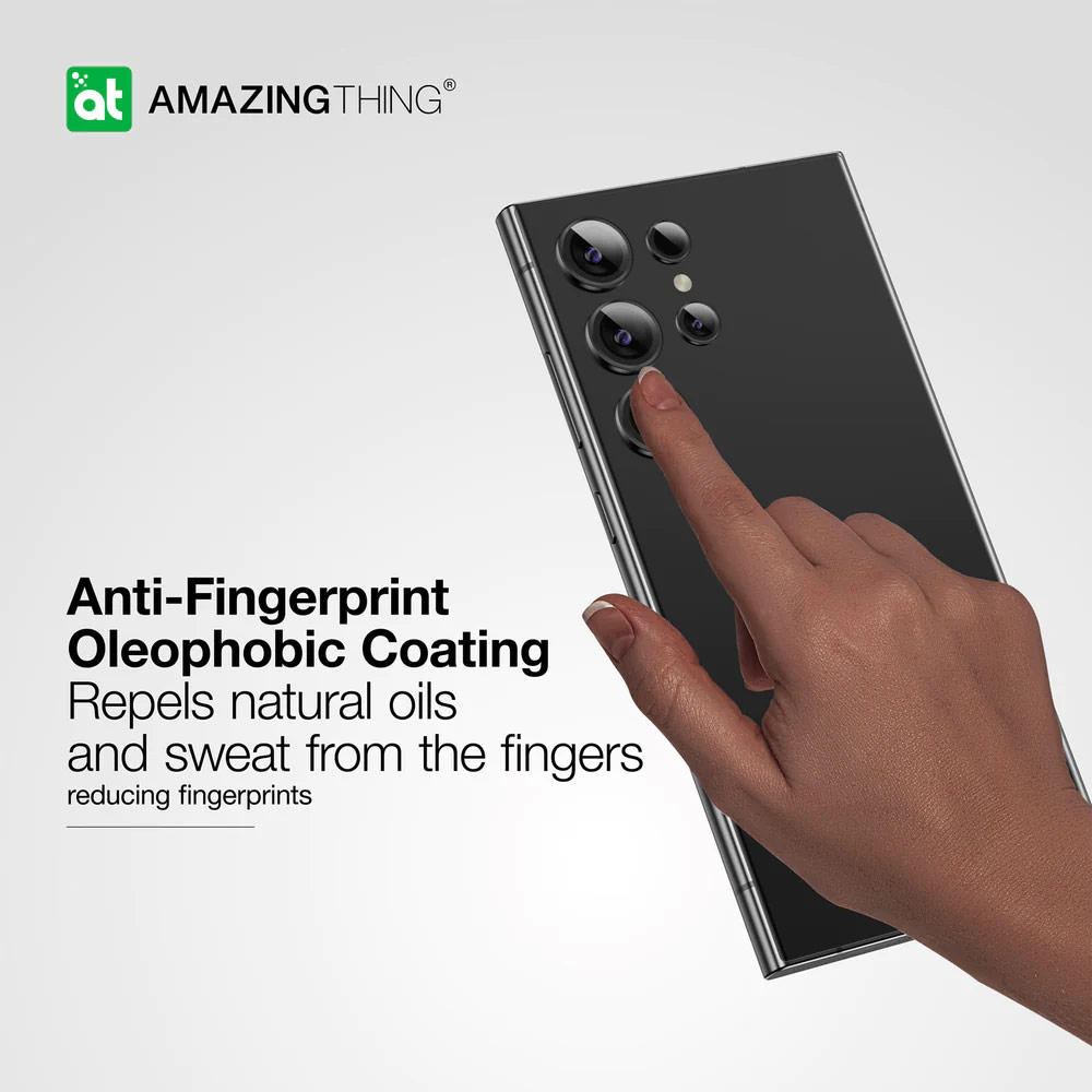 Picture of Samsung Galaxy S24 Ultra | AMAZINGThinng AR Lens Frame Tempered Glass Protector for Galaxy S24 Ultra 6.7 (Black)