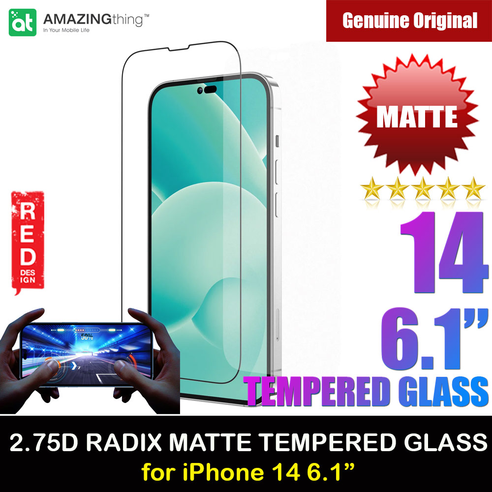 Picture of AMAZINGThing 2.75D Radix Fully Covered Tempered Glass for iPhone 14 6.1 (Matte) Apple iPhone 14 6.1- Apple iPhone 14 6.1 Cases, Apple iPhone 14 6.1 Covers, iPad Cases and a wide selection of Apple iPhone 14 6.1 Accessories in Malaysia, Sabah, Sarawak and Singapore 