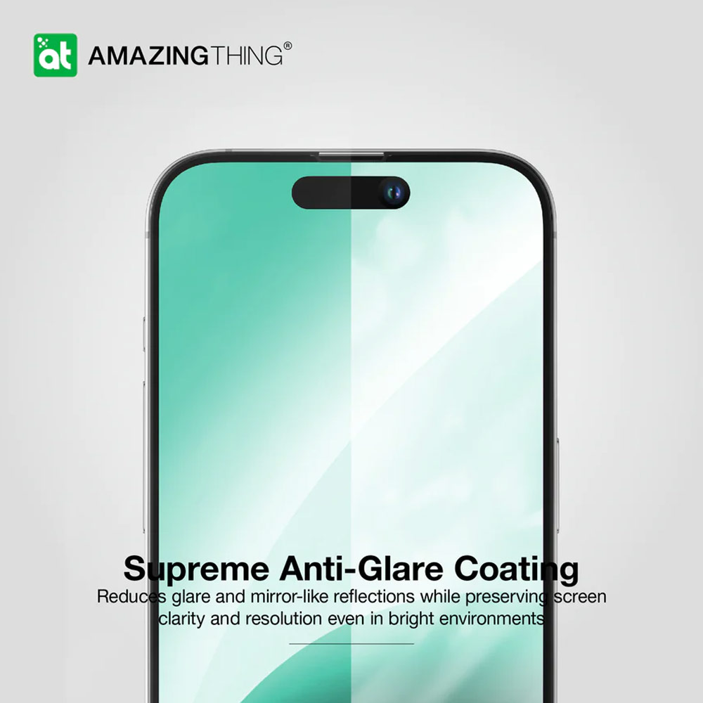 Picture of Apple iPhone 15 Plus 6.7  | Amazingthing Radix Fully Covered Tempered Glass for iPhone 15 Plus 6.7 (Matte Anti Glare)