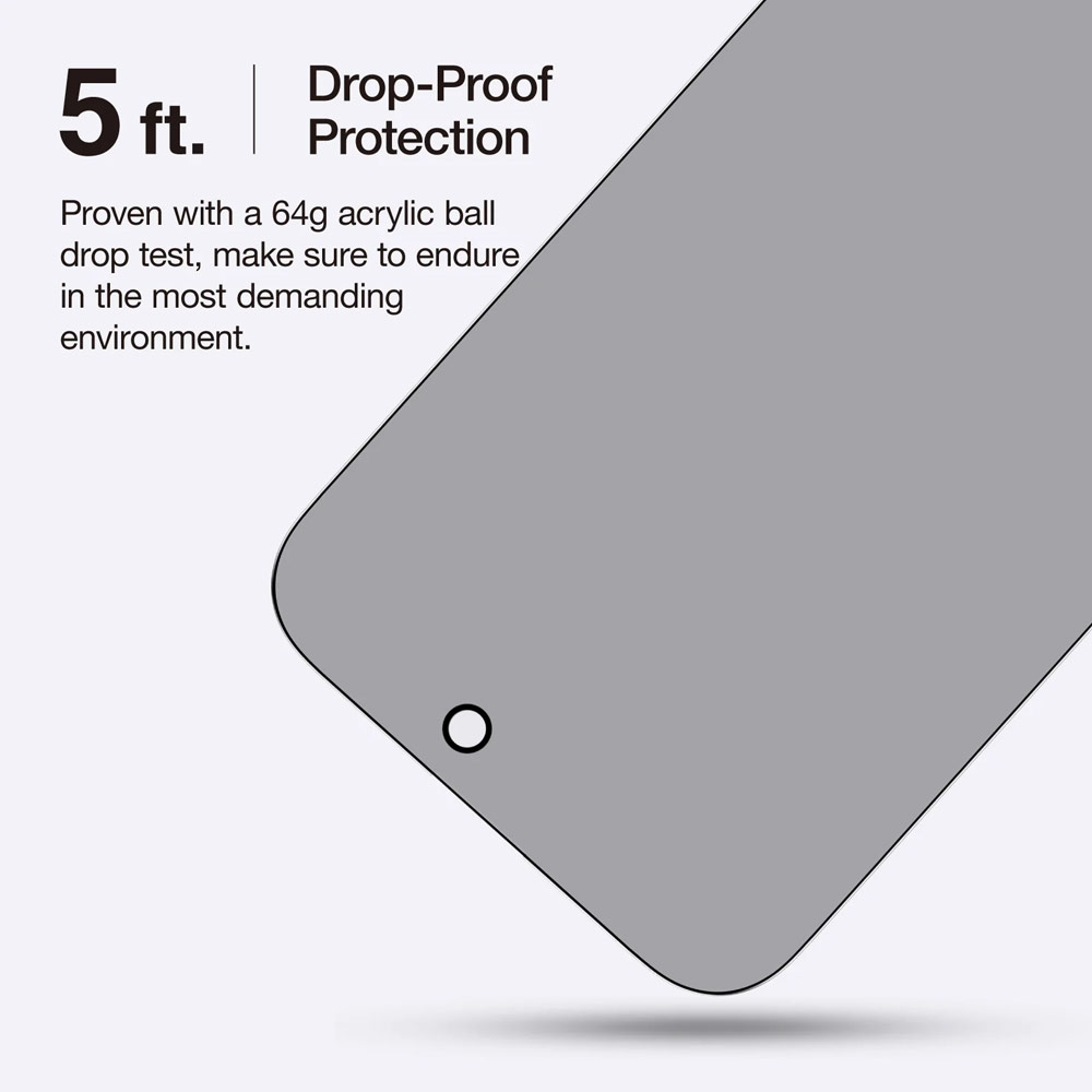 Picture of Apple iPhone 16 Pro Max 6.9  | Amazingthing Radix Supreme Privacy Fully Covered Tempered Glass for iPhone 16 Pro Max 6.9 (Privacy)