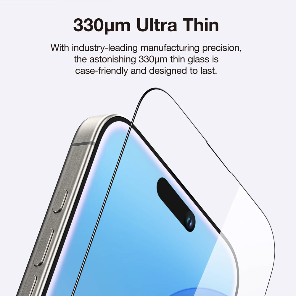 Picture of Apple iPhone 16 Pro Max 6.9 | Amazingthing Radix Supreme Fully Covered Tempered Glass for iPhone 16 Pro Max 6.9 (Ultra Clear)