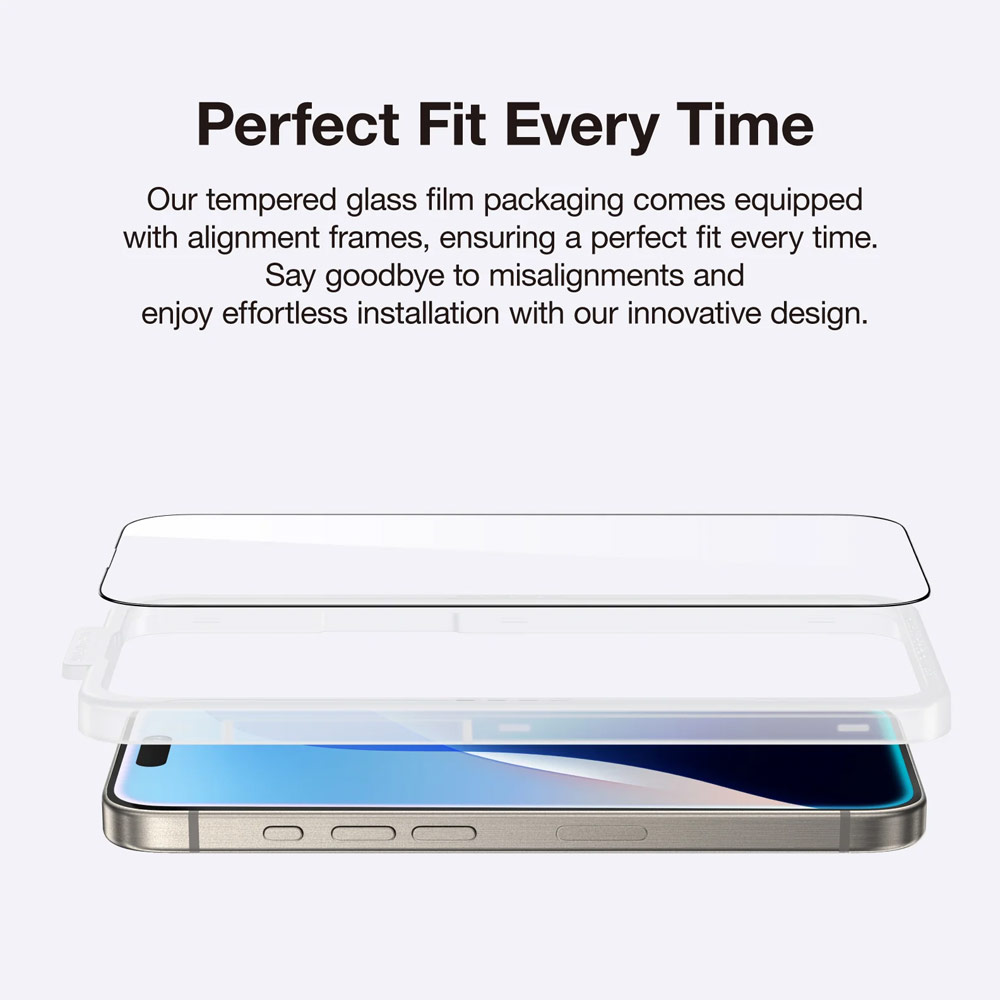 Picture of Apple iPhone 16 Pro Max 6.9 | Amazingthing Radix Supreme Fully Covered Tempered Glass for iPhone 16 Pro Max 6.9 (Ultra Clear)