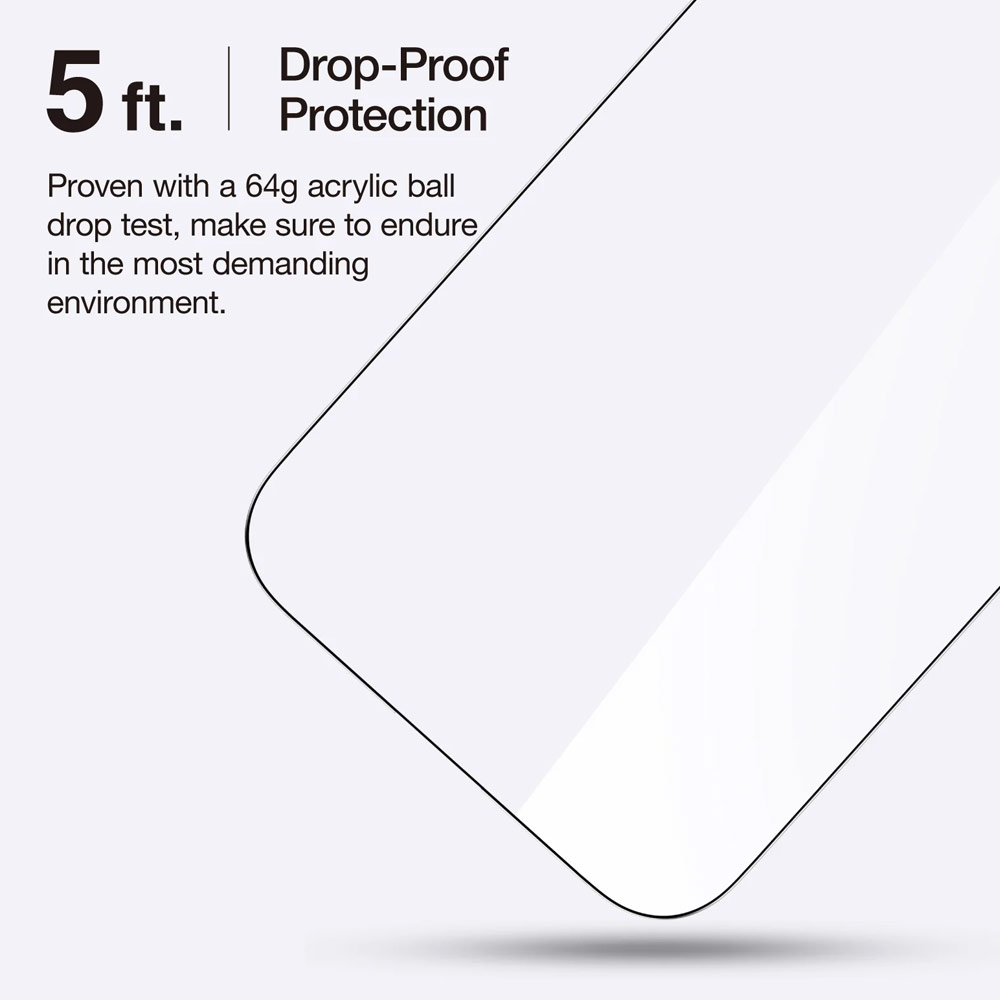 Picture of Apple iPhone 16 Pro Max 6.9  | Amazingthing Radix Supreme Fully Covered Tempered Glass for iPhone 16 Pro Max 6.9 (Ultra Clear)