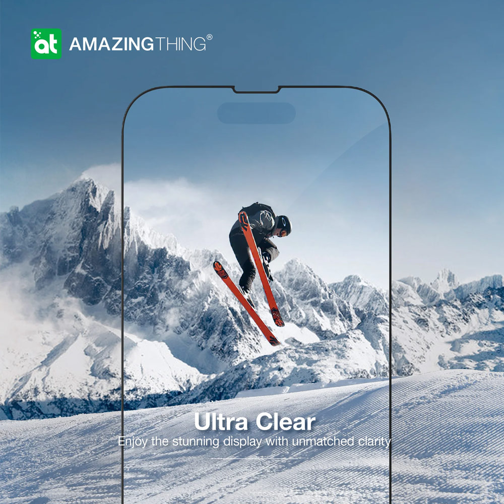 Picture of Apple iPhone 15 Plus 6.7  | Amazingthing Radix Fully Covered Tempered Glass for iPhone 15 Plus 6.7 (HD Ultra Clear)
