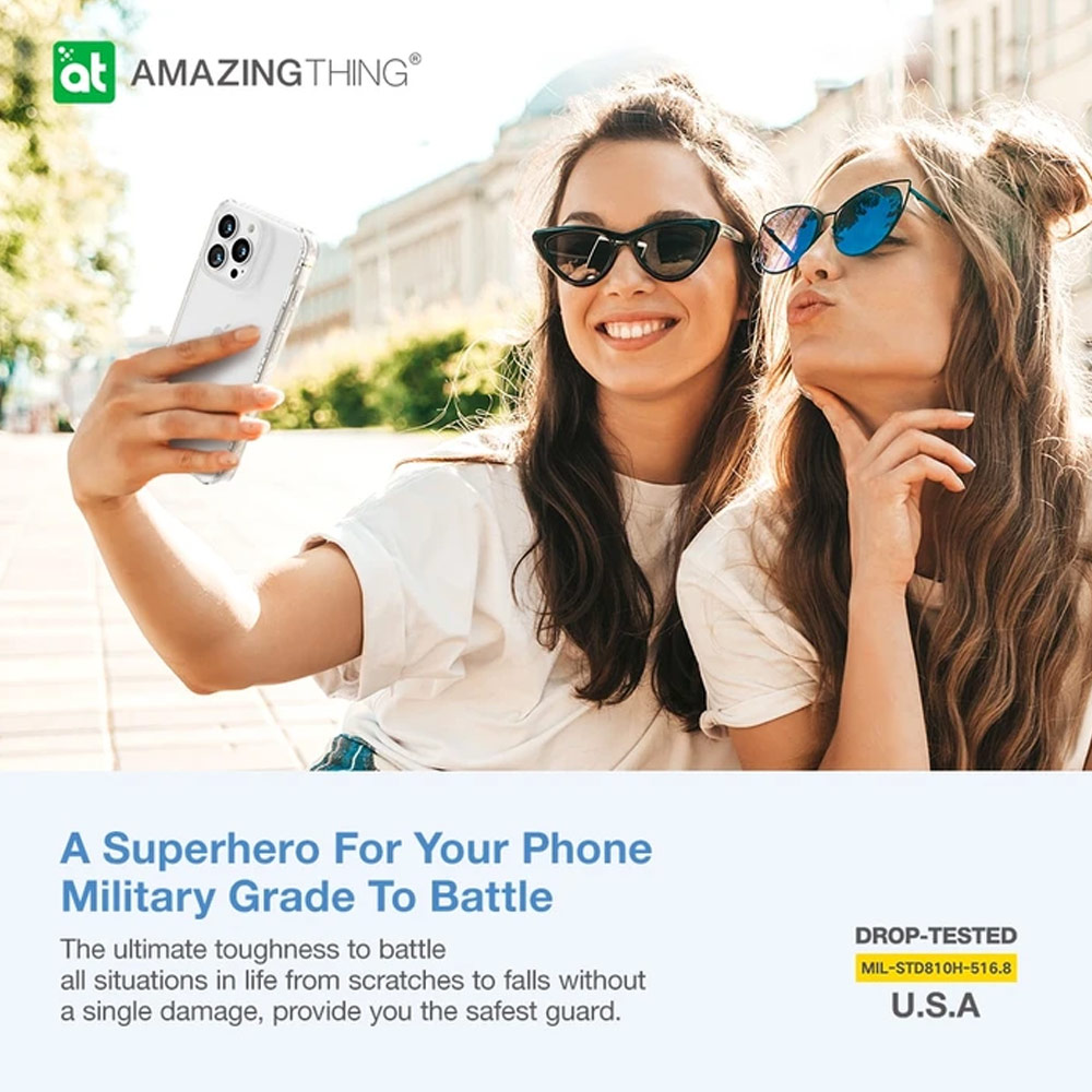 Picture of Apple iPhone 13 Pro 6.1 Case | Amazingthing TITAN PRO Drop Proof Case for iPhone 13 Pro 6.1 (Galaxy Black)