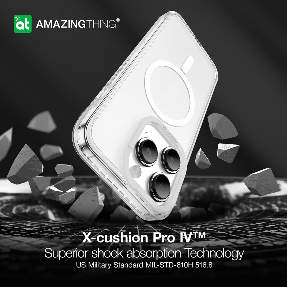 Picture of Apple iPhone 15 Plus 6.7 Case | Amazingthing TITAN PRO Drop Proof Magnetic Case for iPhone 15 Plus 6.7 (Clear)
