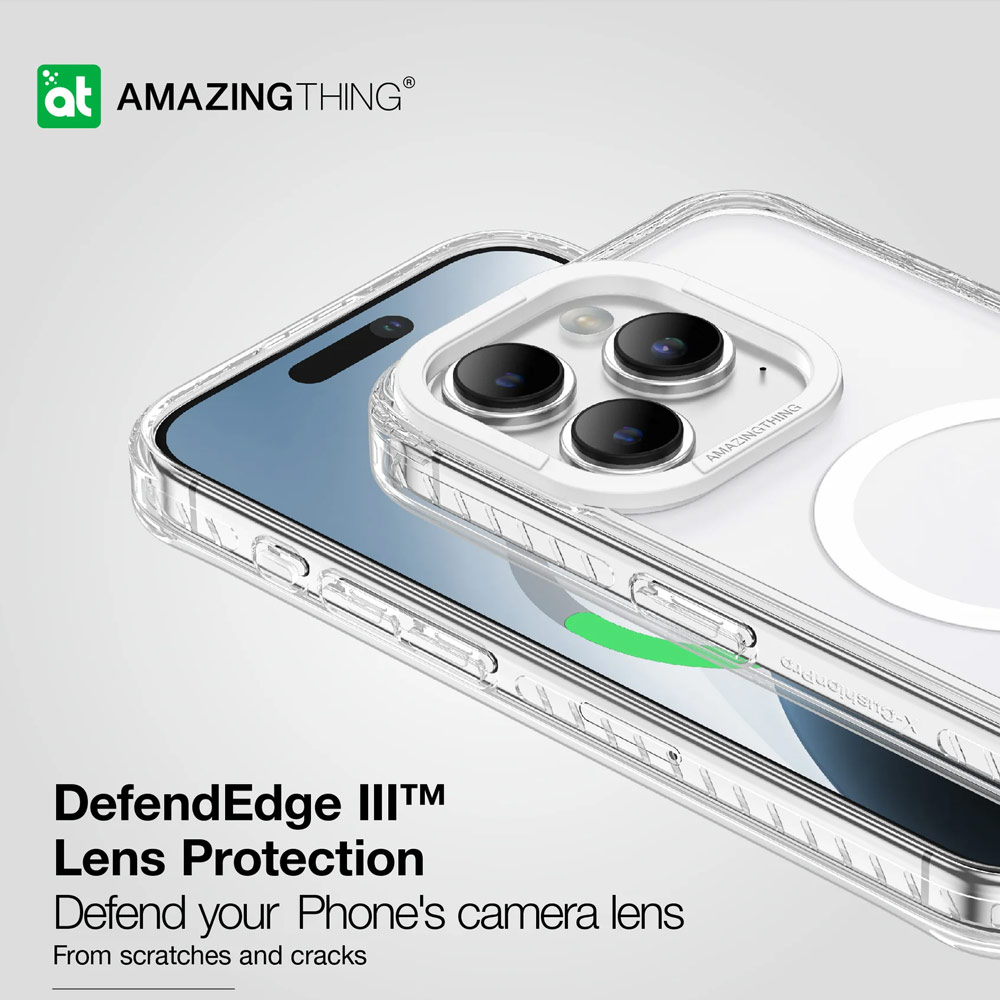 Picture of Apple iPhone 15 Plus 6.7 Case | Amazingthing TITAN PRO Drop Proof Magnetic Case for iPhone 15 Plus 6.7 (Clear)