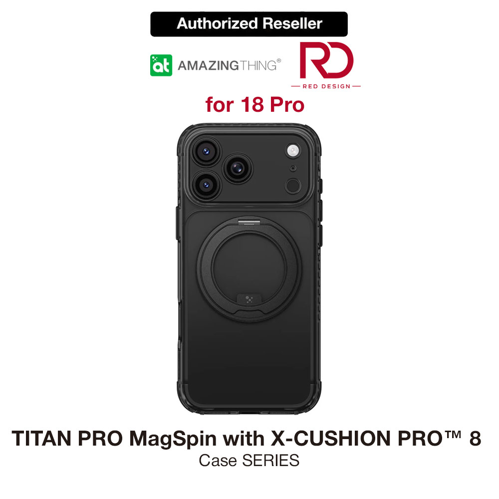 Picture of Amazingthing TITAN PRO MagSpin Magnetic Kickstand Case with X-CUSHION PRO Protection for iPhone 18 Pro 6.3 - Black Apple iPhone 18 Pro- Apple iPhone 18 Pro Cases, Apple iPhone 18 Pro Covers, iPad Cases and a wide selection of Apple iPhone 18 Pro Accessories in Malaysia, Sabah, Sarawak and Singapore 