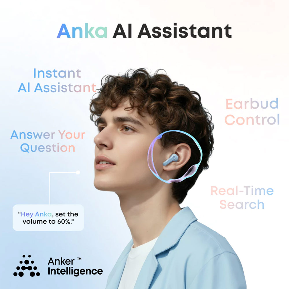 Picture of Soundcore by Anker R60i NC Wireless Earbuds -52dB Adaptive Noise-Cancelling Hi-Res Clarify Sound AI Assistant 50Hours (White)