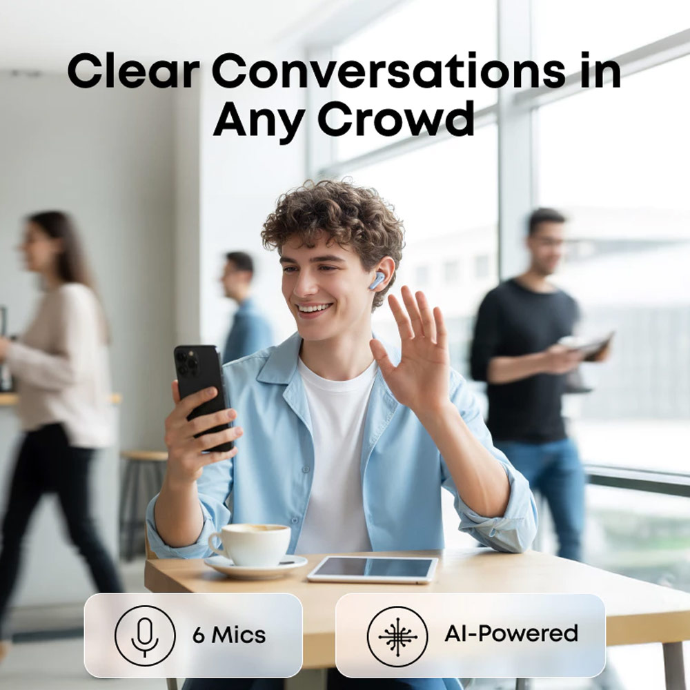 Picture of Soundcore by Anker R60i NC Wireless Earbuds -52dB Adaptive Noise-Cancelling Hi-Res Clarify Sound AI Assistant 50Hours (White)