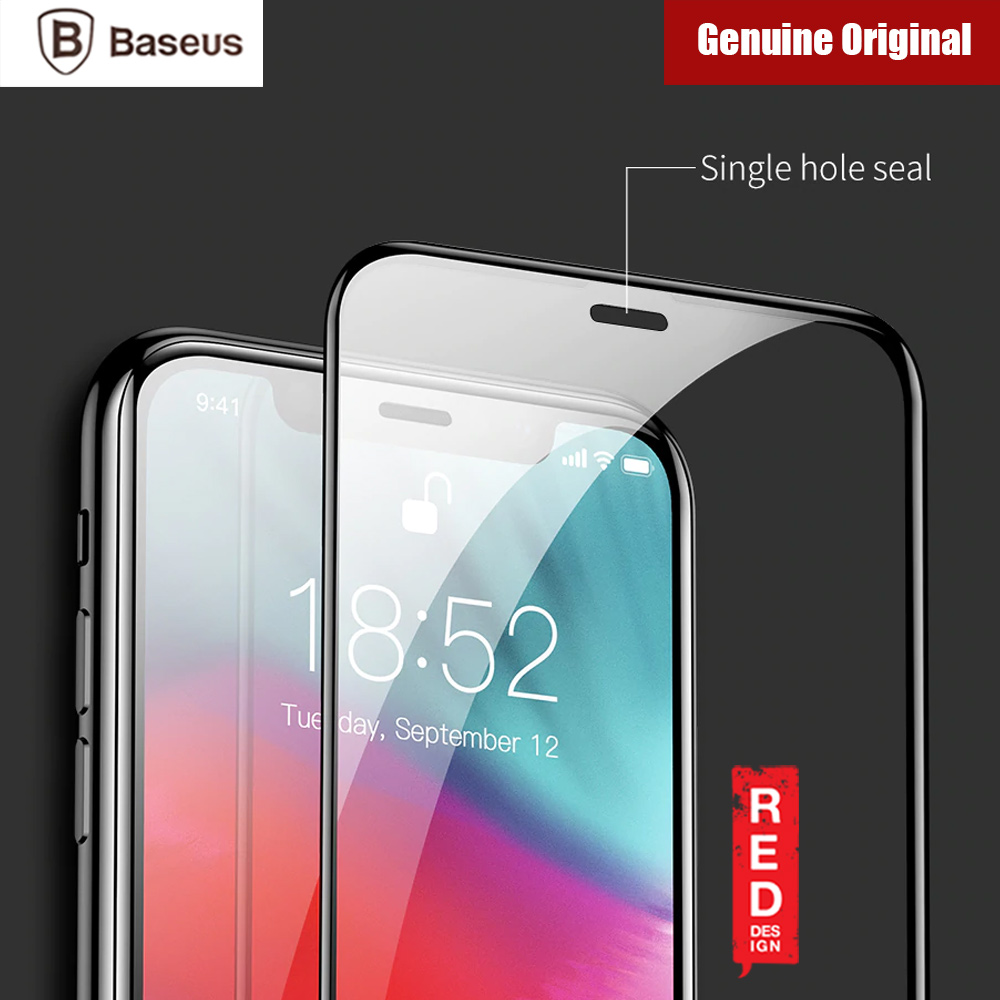 Picture of Apple iPhone XR | Baseus 3D Full Coverage Tempered Glass for Apple iPhone XR iPhone 11 6.1" (Black)