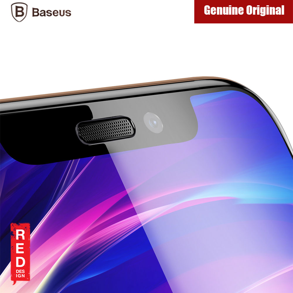 Picture of Apple iPhone XS | Baseus 3D Full Coverage Tempered Glass for Apple iPhone XS iPhone X iPhone 11 Pro 5.8" with Cellular Dust Prevention (Black)