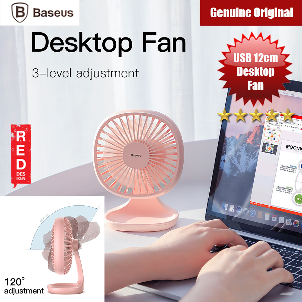 Picture of Baseus USB Mini Desktop Fan Home Office Gift Portable Fans (Pink) Red Design- Red Design Cases, Red Design Covers, iPad Cases and a wide selection of Red Design Accessories in Malaysia, Sabah, Sarawak and Singapore 