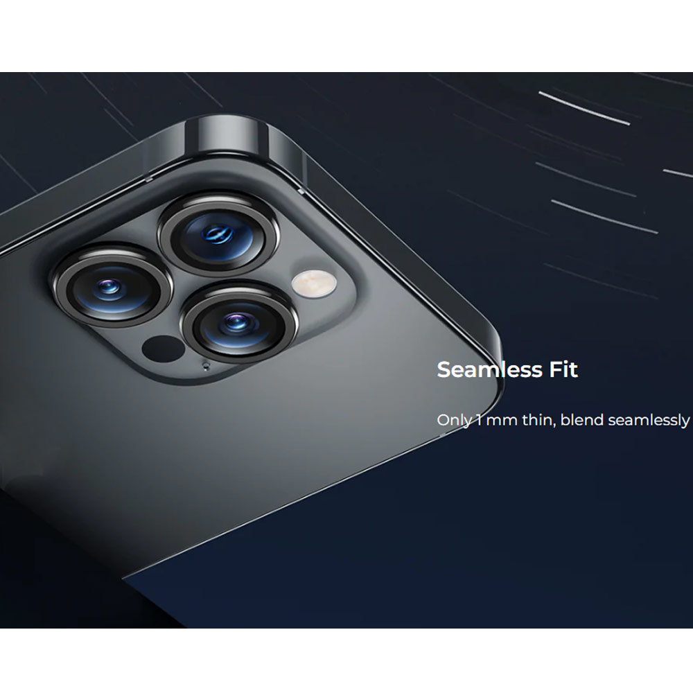 Picture of Apple iPhone 14 Pro Max 6.7 | Benks Ultra Thin 9H Sapphire Glass Camera Lens Protection Protector for iPhone 14 Pro iPhone 14 Pro Max (Graphite)