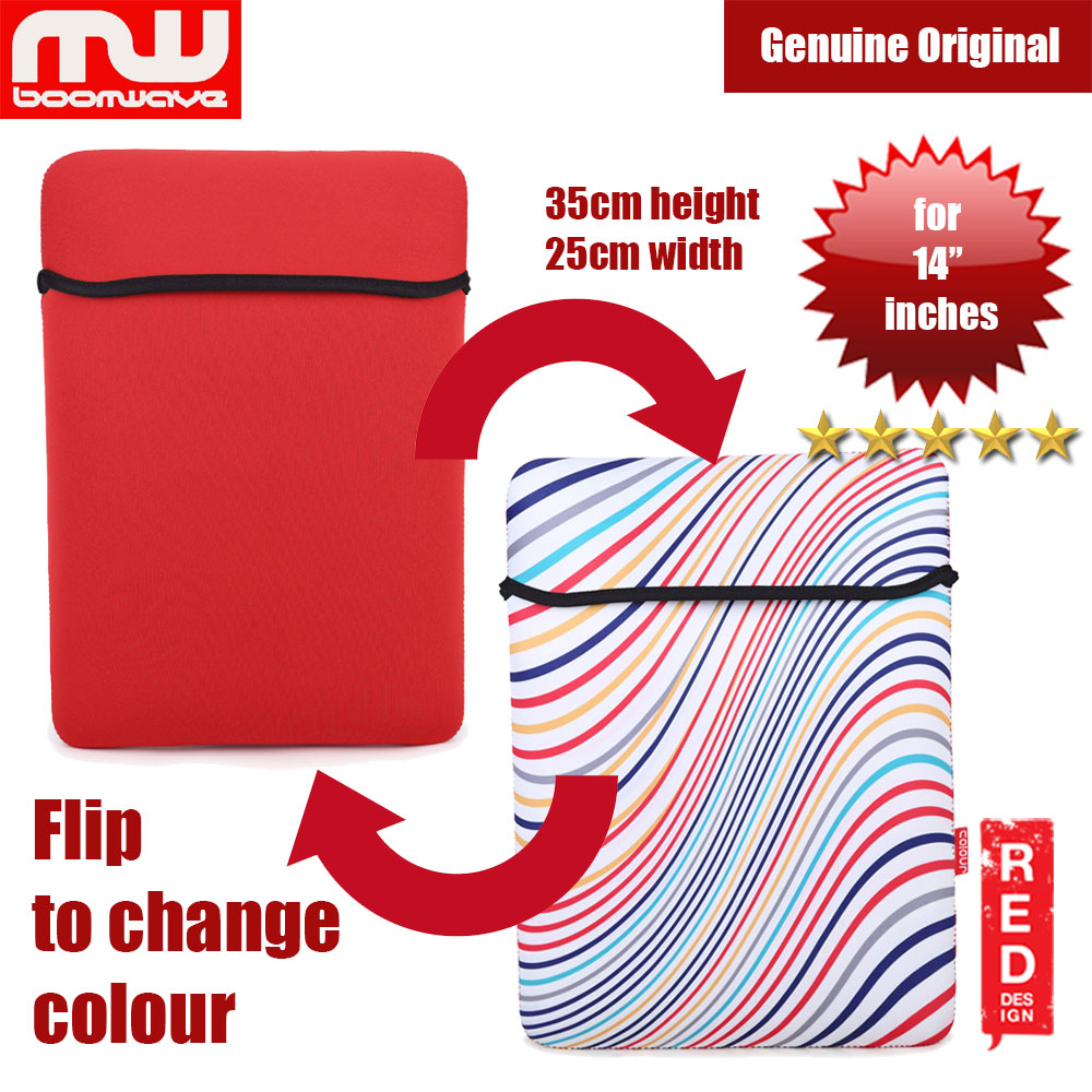 Picture of Boomwave Colour Series Laptop Notebook Macbook Sleeve Design up to 14 inches Laptop (Red) Red Design- Red Design Cases, Red Design Covers, iPad Cases and a wide selection of Red Design Accessories in Malaysia, Sabah, Sarawak and Singapore 