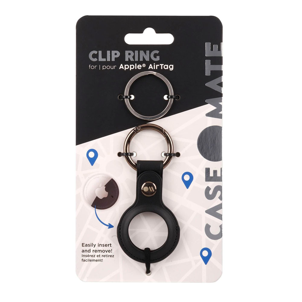 Picture of Apple Air Tag  | Case-Mate Case Mate Keychain Case Protective Cover Case Keyring Design for Apple AirTag (Black)