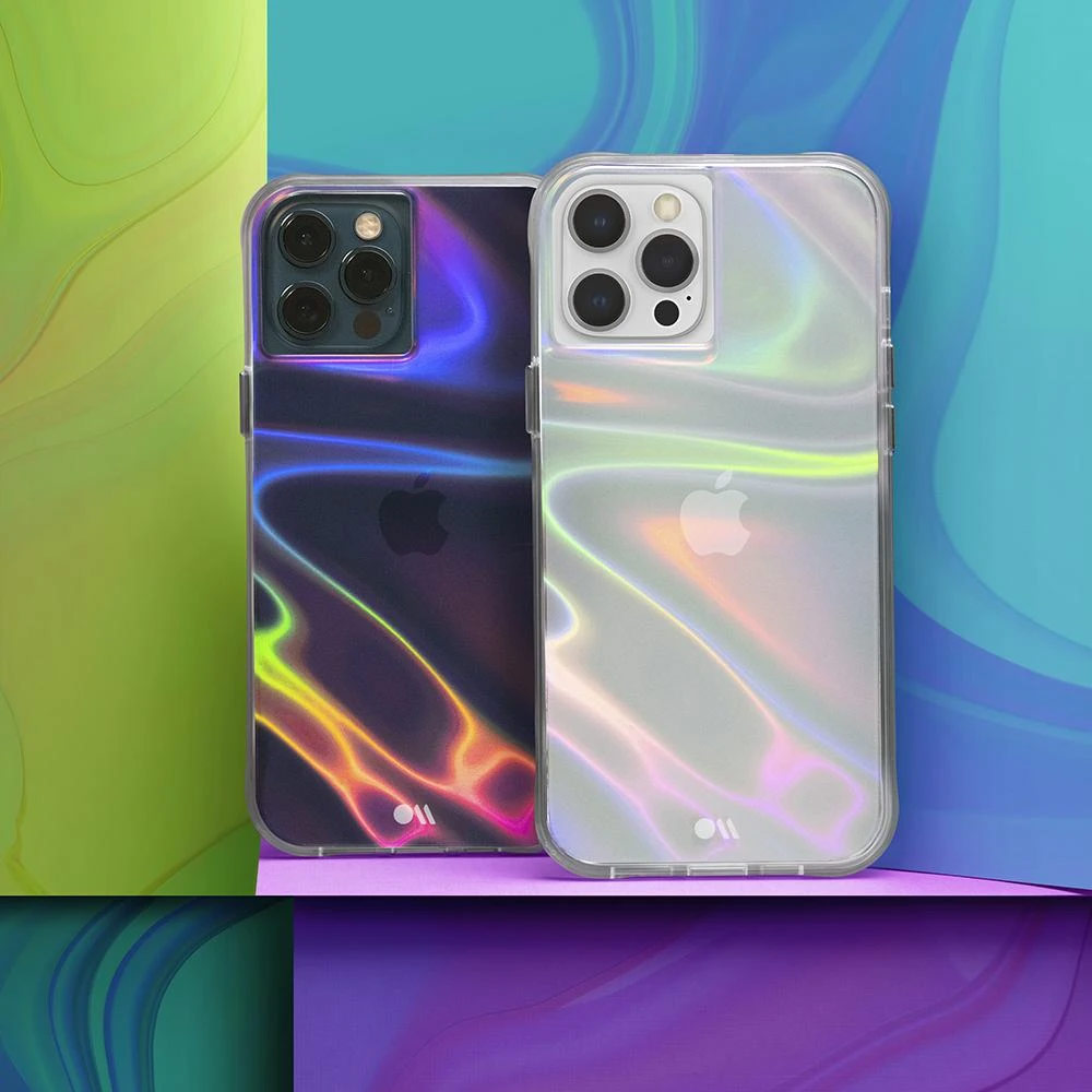 Picture of Apple iPhone 13 Pro Max 6.7  | Case Mate Case-Mate Soap Bubble Protection Case for iPhone 13 Pro Max 6.7 (Iridescent)