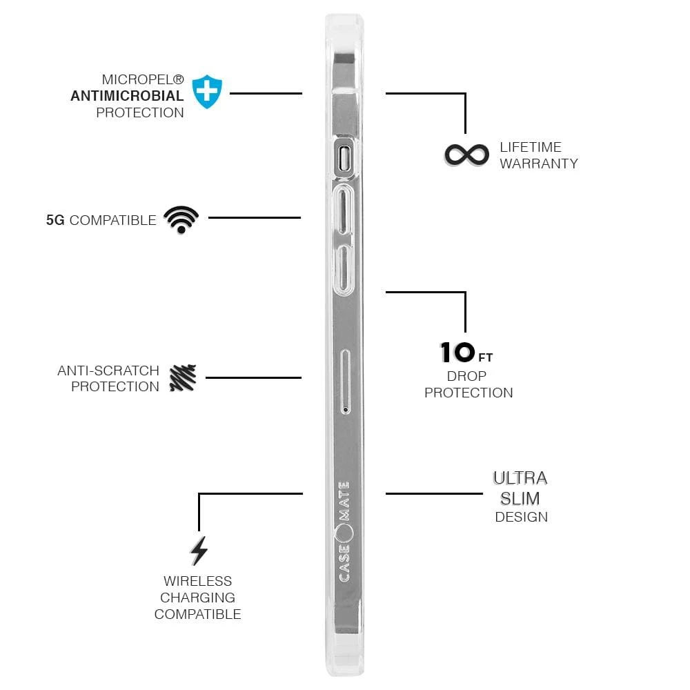 Picture of Apple iPhone 13 Pro Max 6.7  | Case Mate Case-Mate Soap Bubble Protection Case for iPhone 13 Pro Max 6.7 (Iridescent)