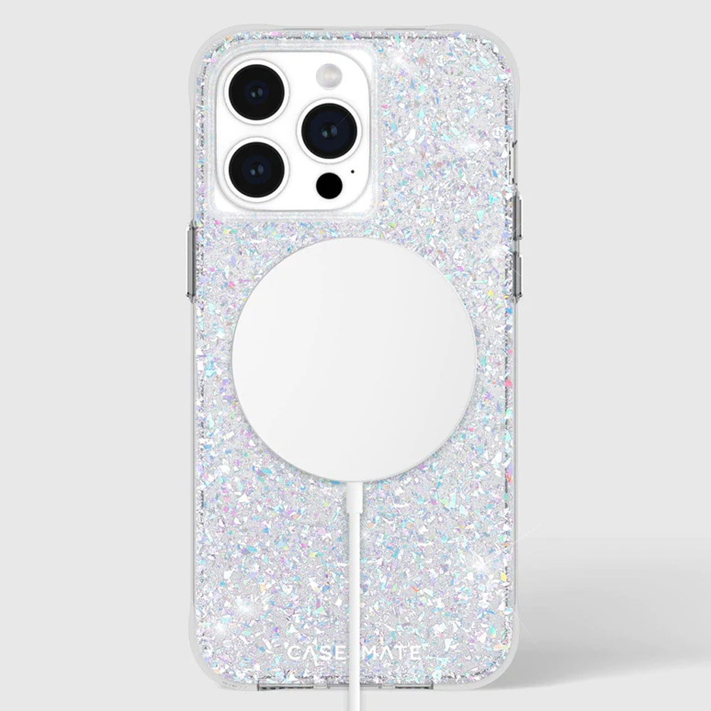 Picture of Apple iPhone 15 Pro Max 6.7 | Case Mate Case-Mate Stylish Design Drop Protection Case with Magnetic Charging for iPhone 15 Pro Max 6.7 (Twinkle Disco Iridescent)